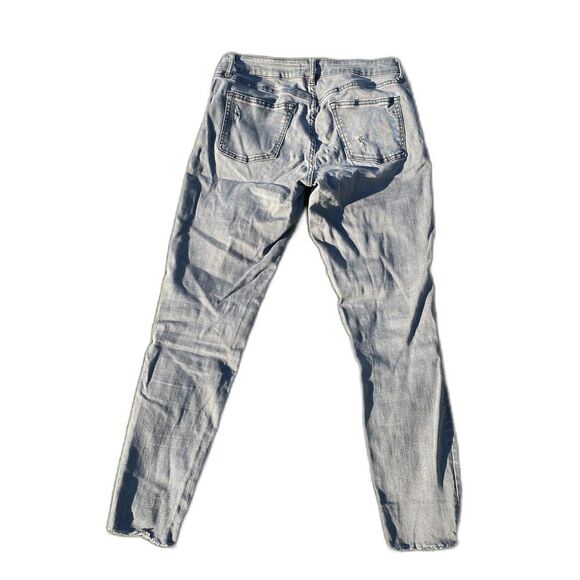 Warp + Weft Gray JFK New York City Skinny Jeans Size 28x28 Cropped Ankle - Picture 3 of 5